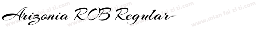Arizonia ROB Regular字体转换